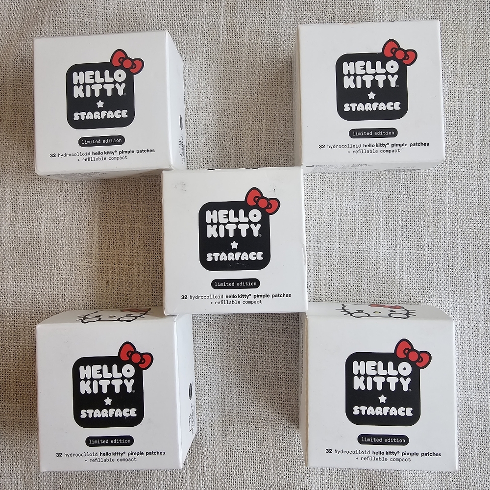 Hello Kitty STARFACE Limited Edition Refillable Compact Pimple Patches. 5 Pieces